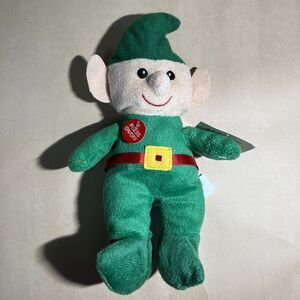 NWT Christmas House Musical‎ Plush Green Santa's Elf Plays Green Elf Shoes 9”
